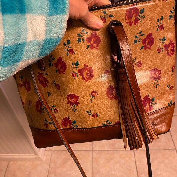 Patricia Nash Violetti Western Lace Floral Rose used once. Lowered price - Picture 2 of 16